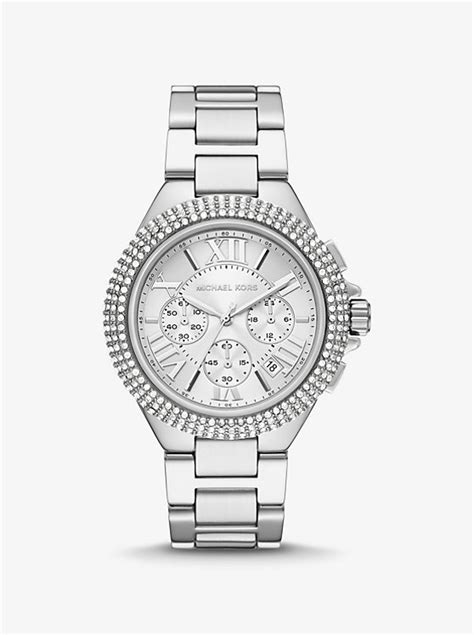 michael kors uhr 6093|Oversized Camille Pavé Silver.